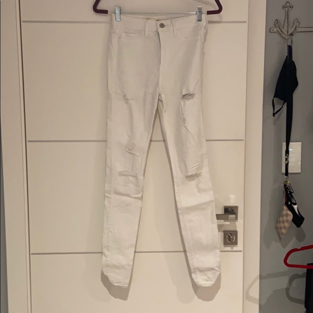 white jeans